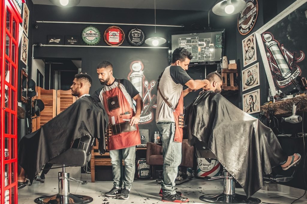 Styling: Trendsetting hairstyling services at a renowned barbershop in New York City